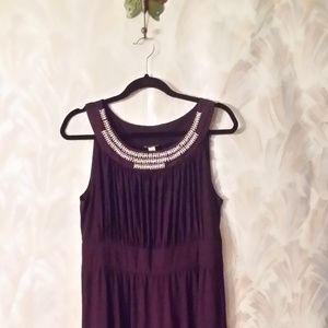 Maxi Jeweled Purple dress